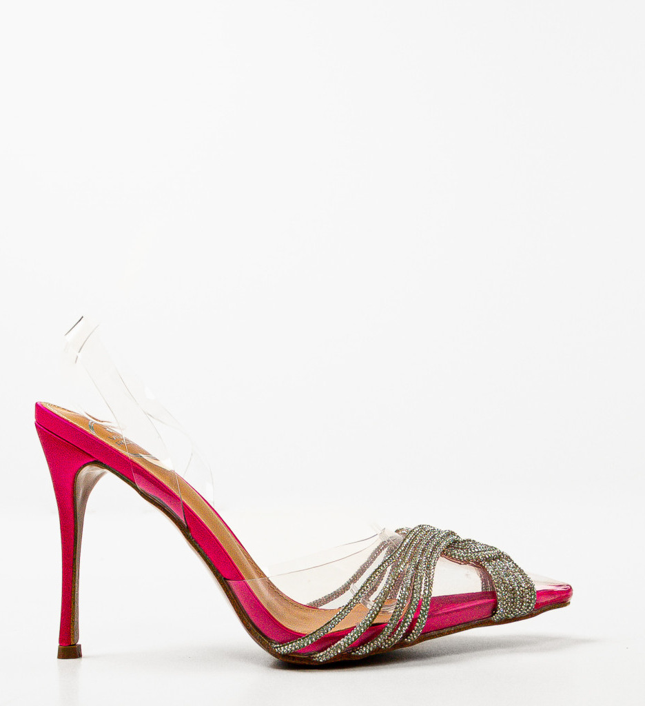 Pantofi Toc Baly Fuchsia | Eleganță și Stil - imagine 2