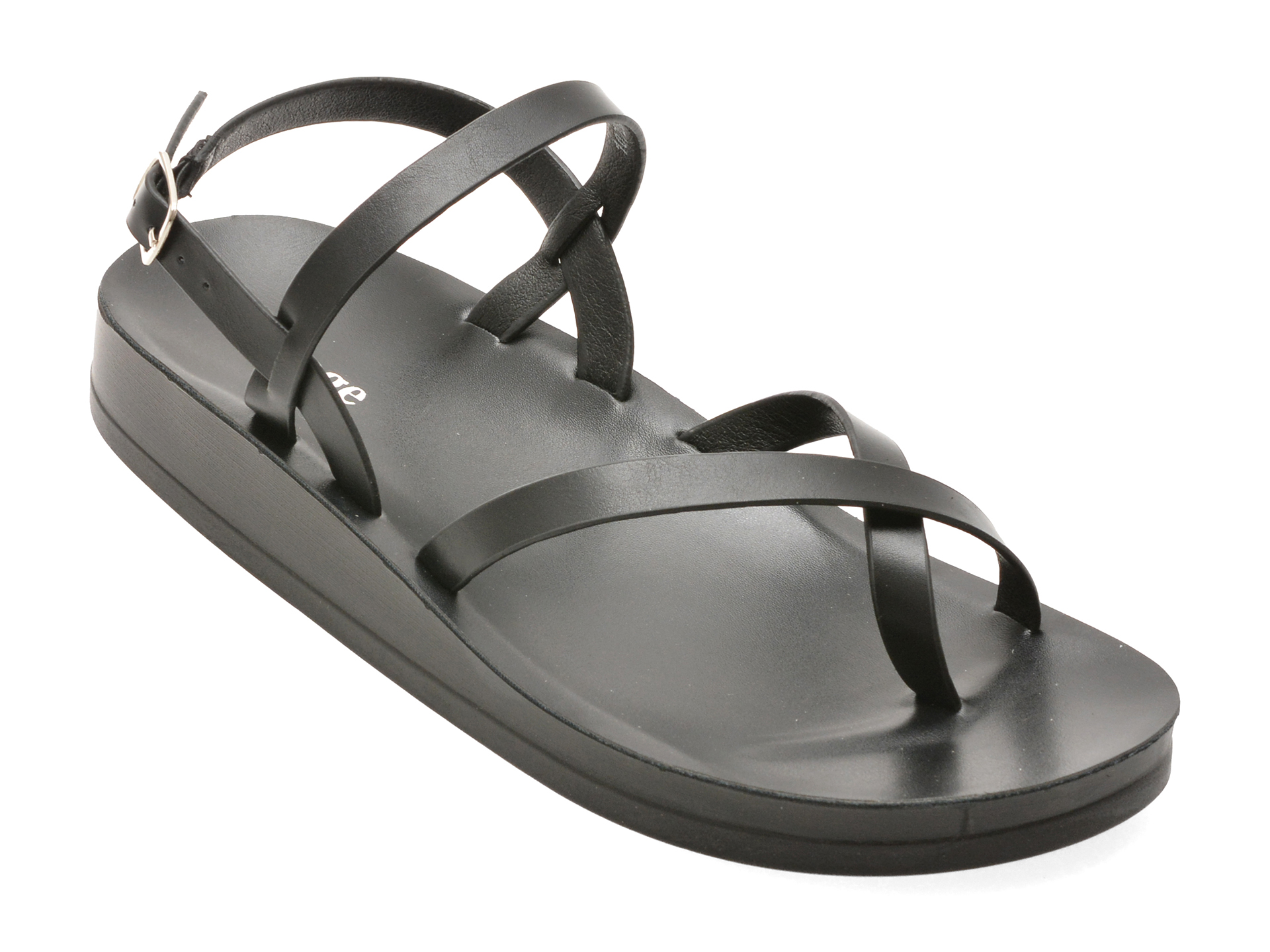 Sandale IMAGE Negre Elegante Piele Ecologică - imagine 2