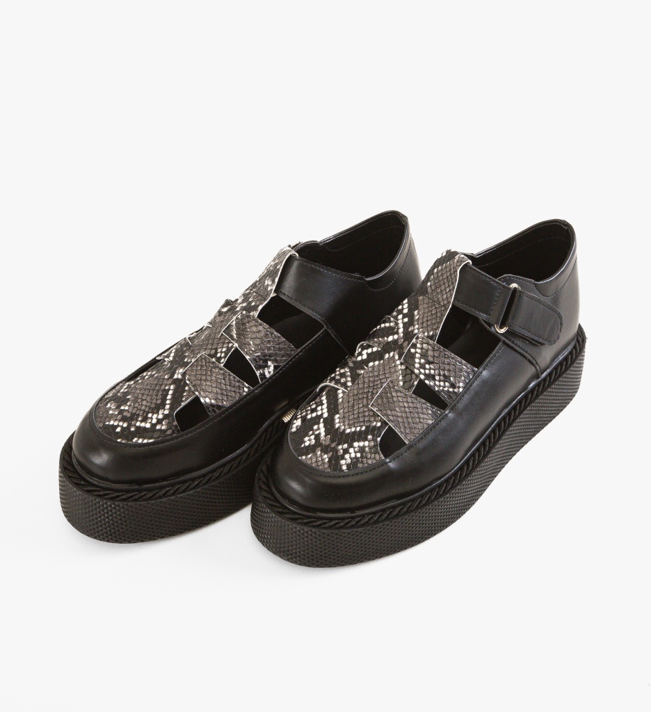 Pantofi Casual Negri Gryndy | Confort Maxim - imagine 7
