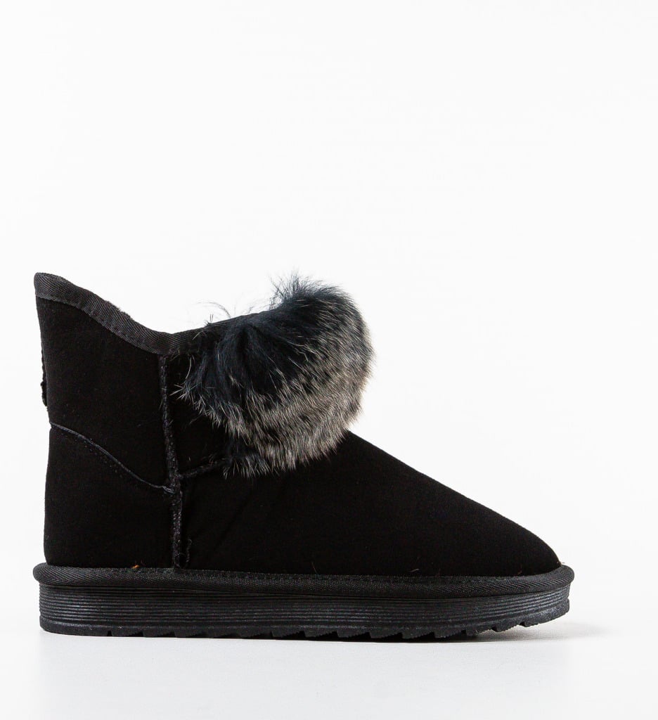 Cizme Dama Negre Tip Ugg | Confort si Stil - imagine 4