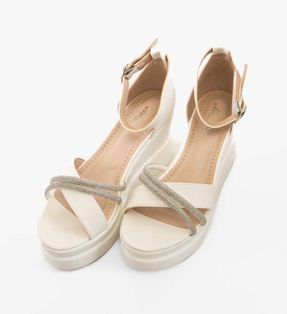 Platforme Dama Abril Albe | Confort și Stil - imagine 3