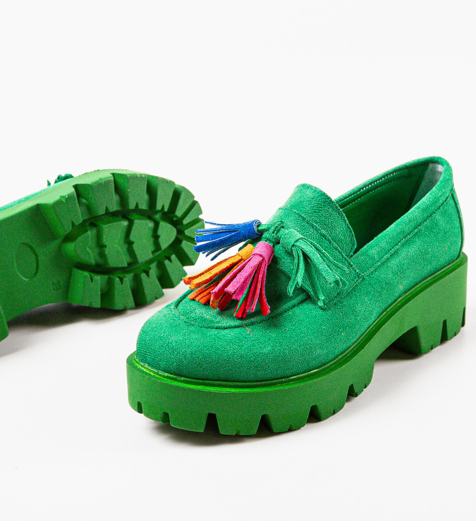 Pantofi Casual Dama Verzi - Confort si Stil - imagine 8