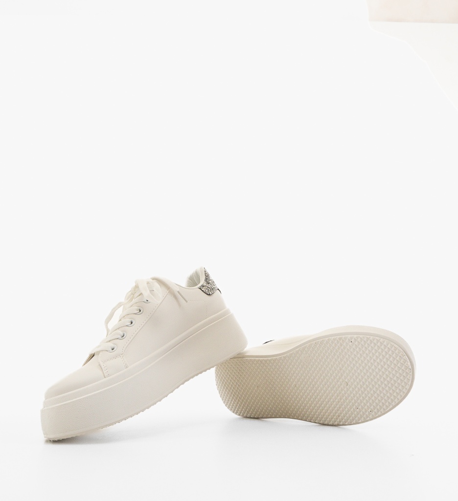 Sneakers Dama Neela Argintii | Sport si Confort - imagine 2