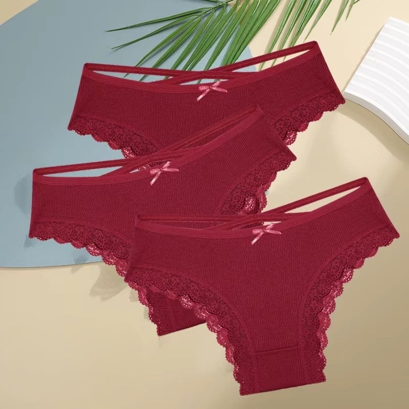 Set 3 Chiloți Dama Picadili, Confort Bumbac