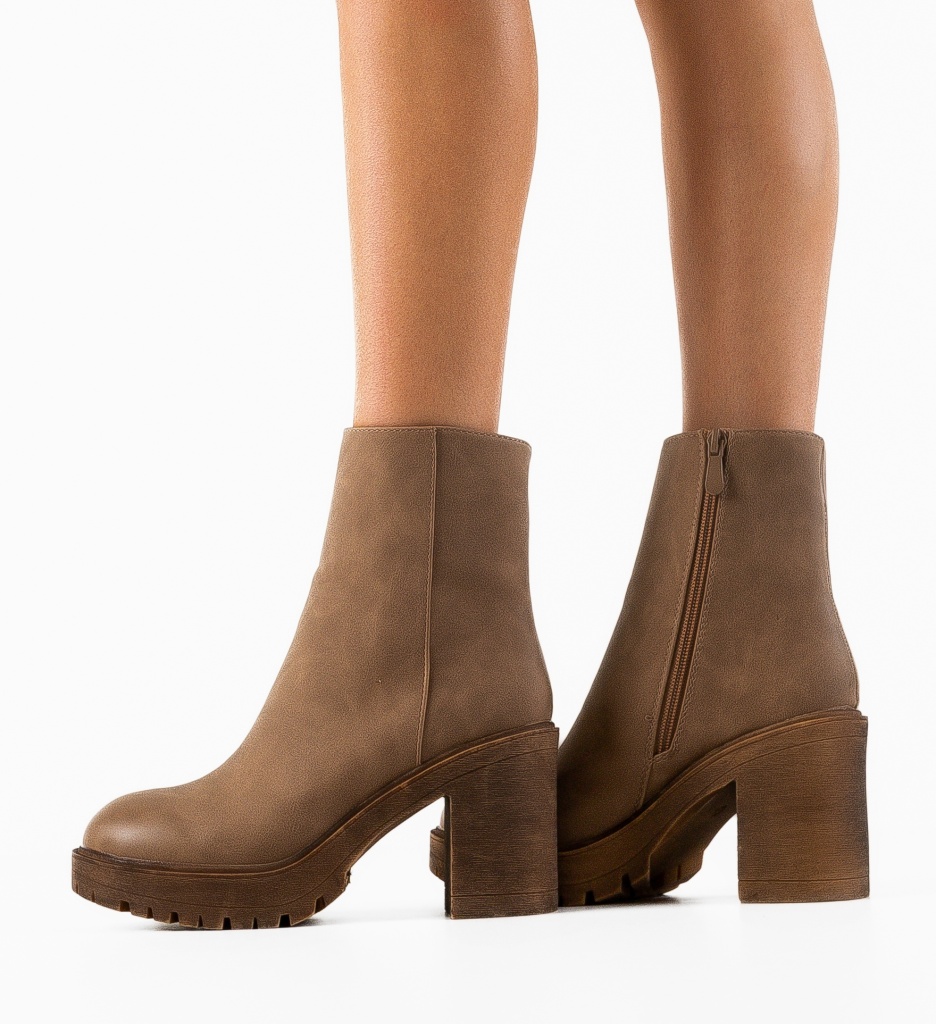 Botine Dama Guevara Khaki | Stil si Versatilitate - imagine 3