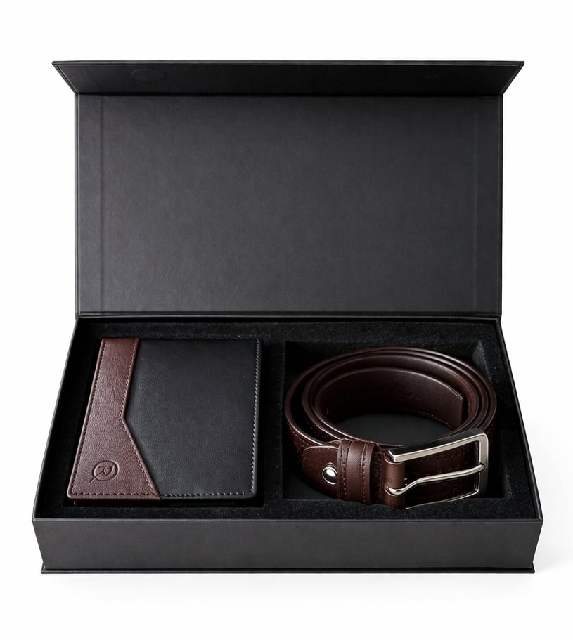 Set Barbati Portofel & Curea Piele Ronno