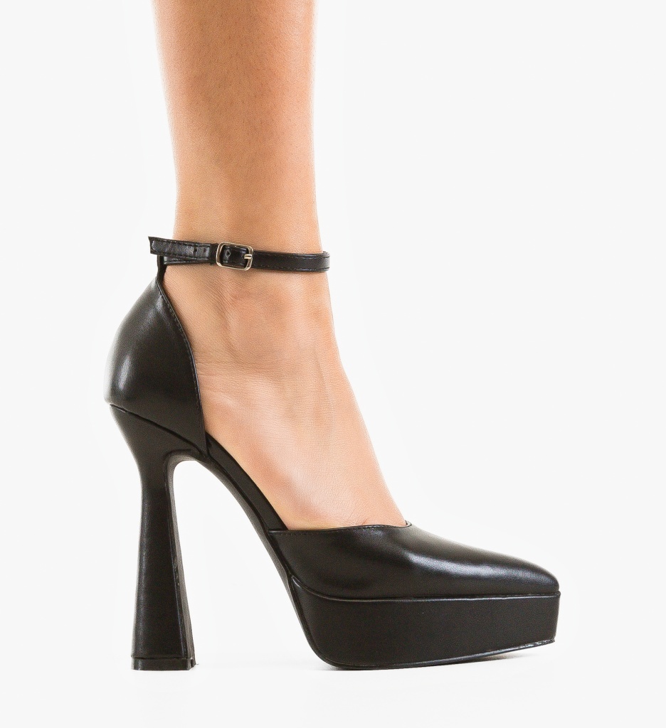 Pantofi cu Toc Gasder Negri - Eleganță Asigurată - imagine 6