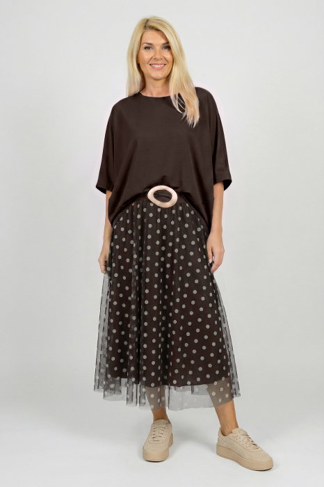 Bluză Tencel Maro Manecă Fluture | Shopika