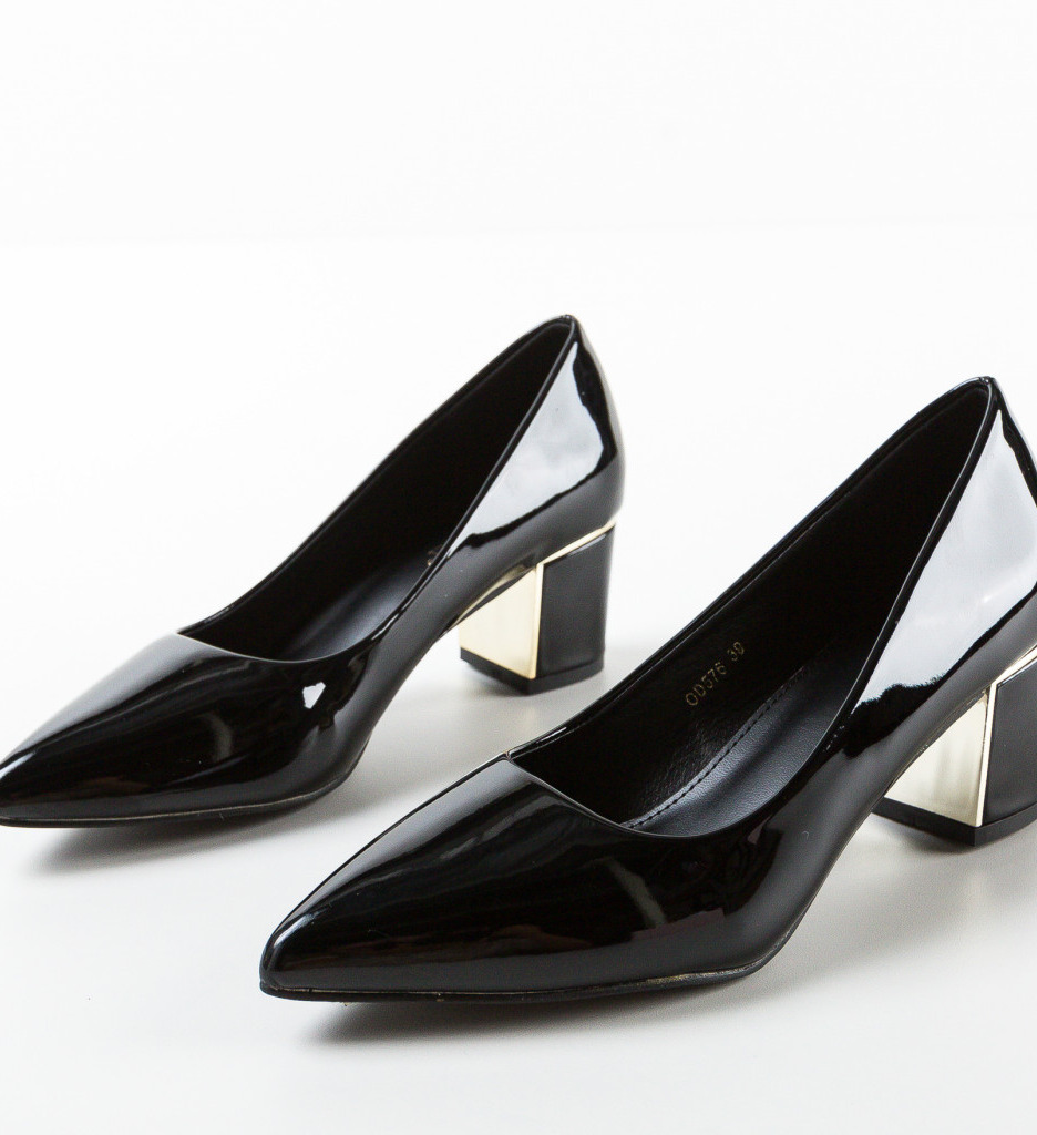Pantofi Coles Negri | Toc Elegant pentru Ocazii