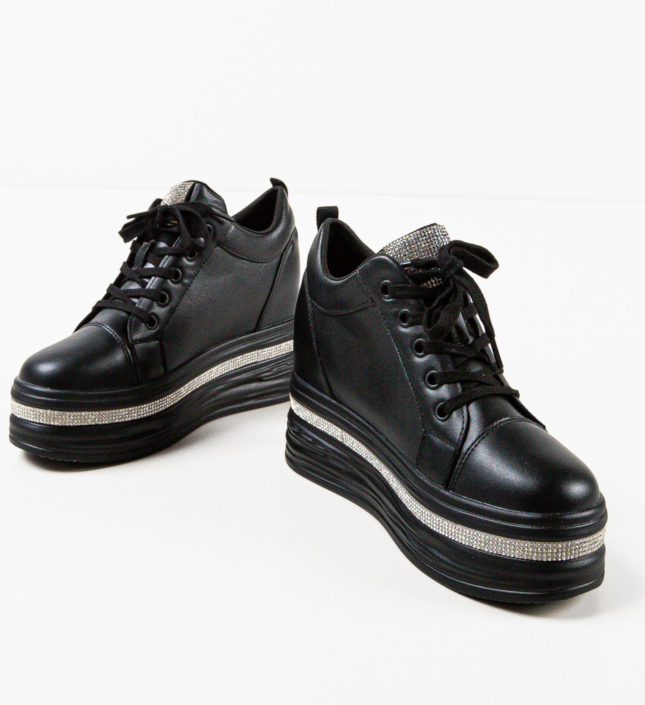 Sneakers Dama Lamyn Negri - Confort Sport - imagine 5