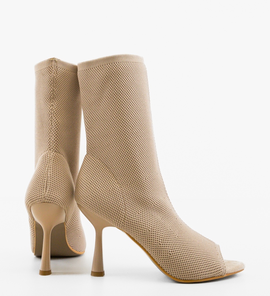 Botine dama Kefer Bej Elegante și Confortabile - imagine 3
