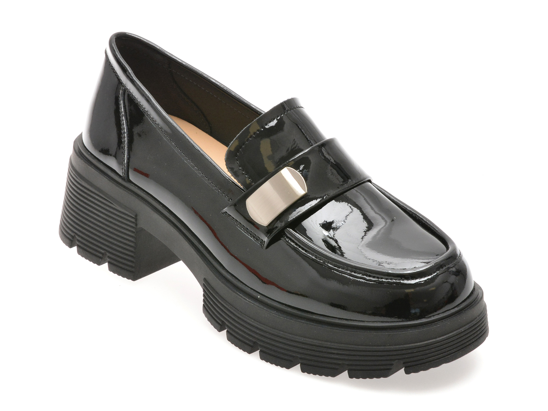 Mocasini GRYXX negri din piele naturală