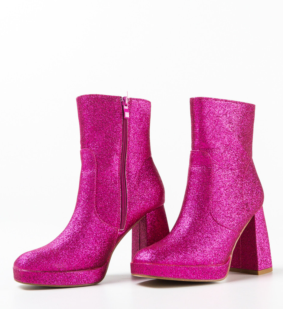 Botine Dama Jazzo Fuchsia | Stil și Eleganță - imagine 5