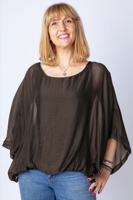 Bluza Maron Matase Shopika | Eleganta si Confort