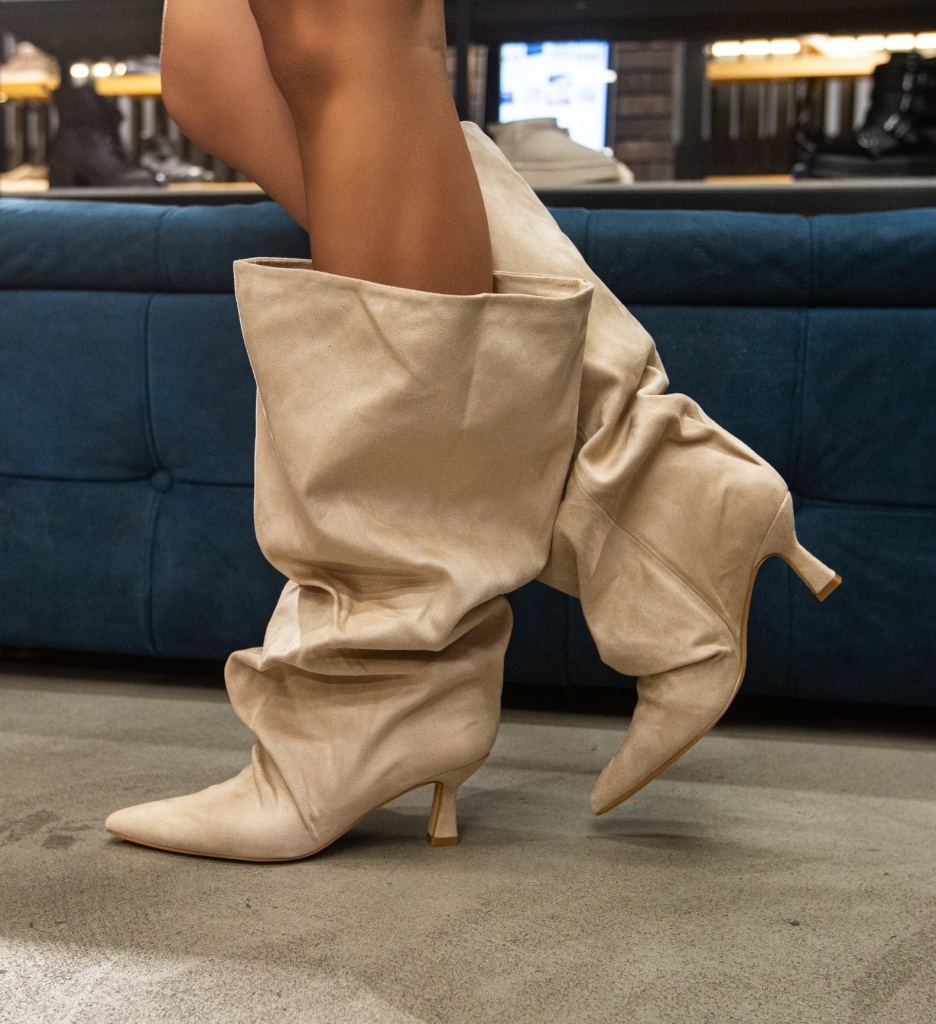 Cizme dama Onou Bej Elegante si Confortabile - imagine 4