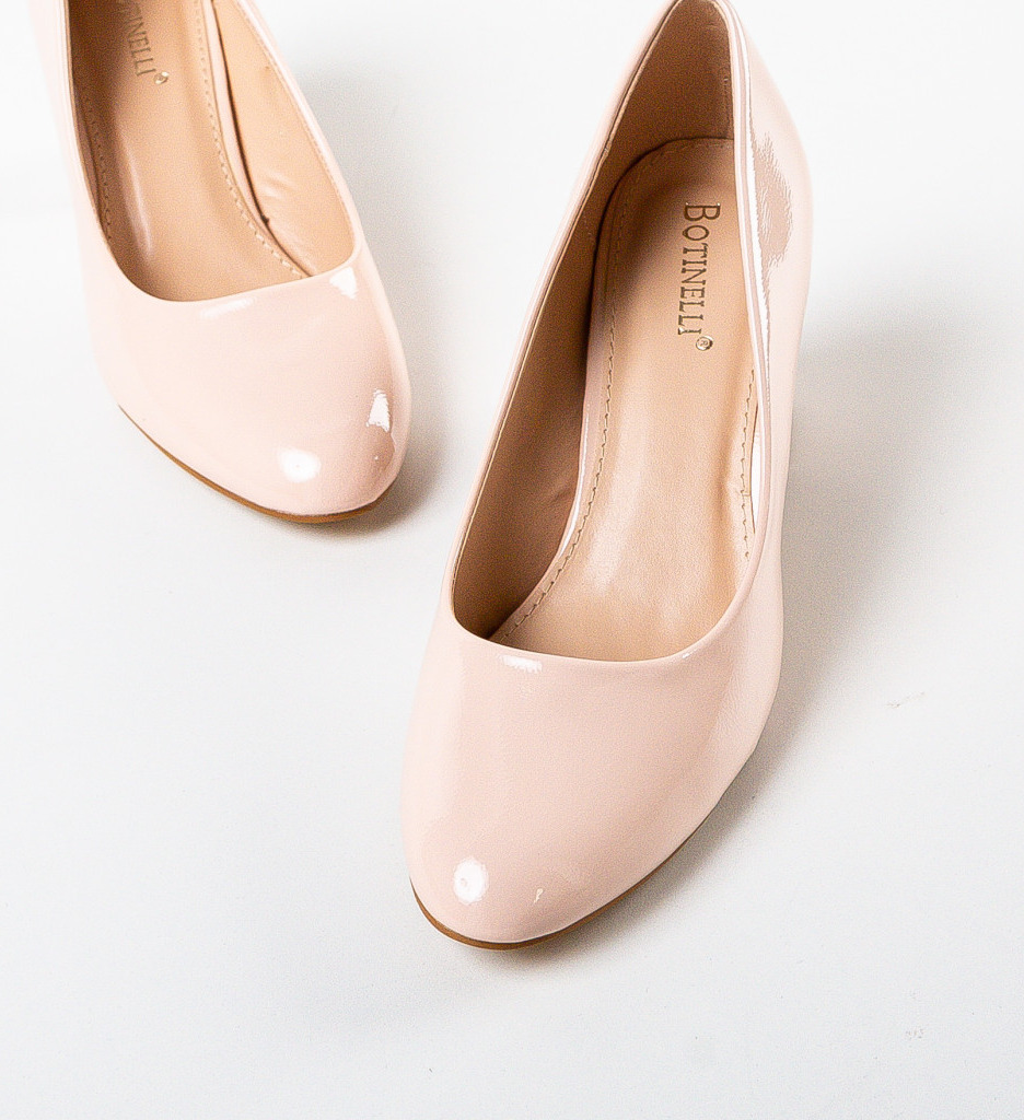 Pantofi Roach Bej cu Toc Eleganți - imagine 6