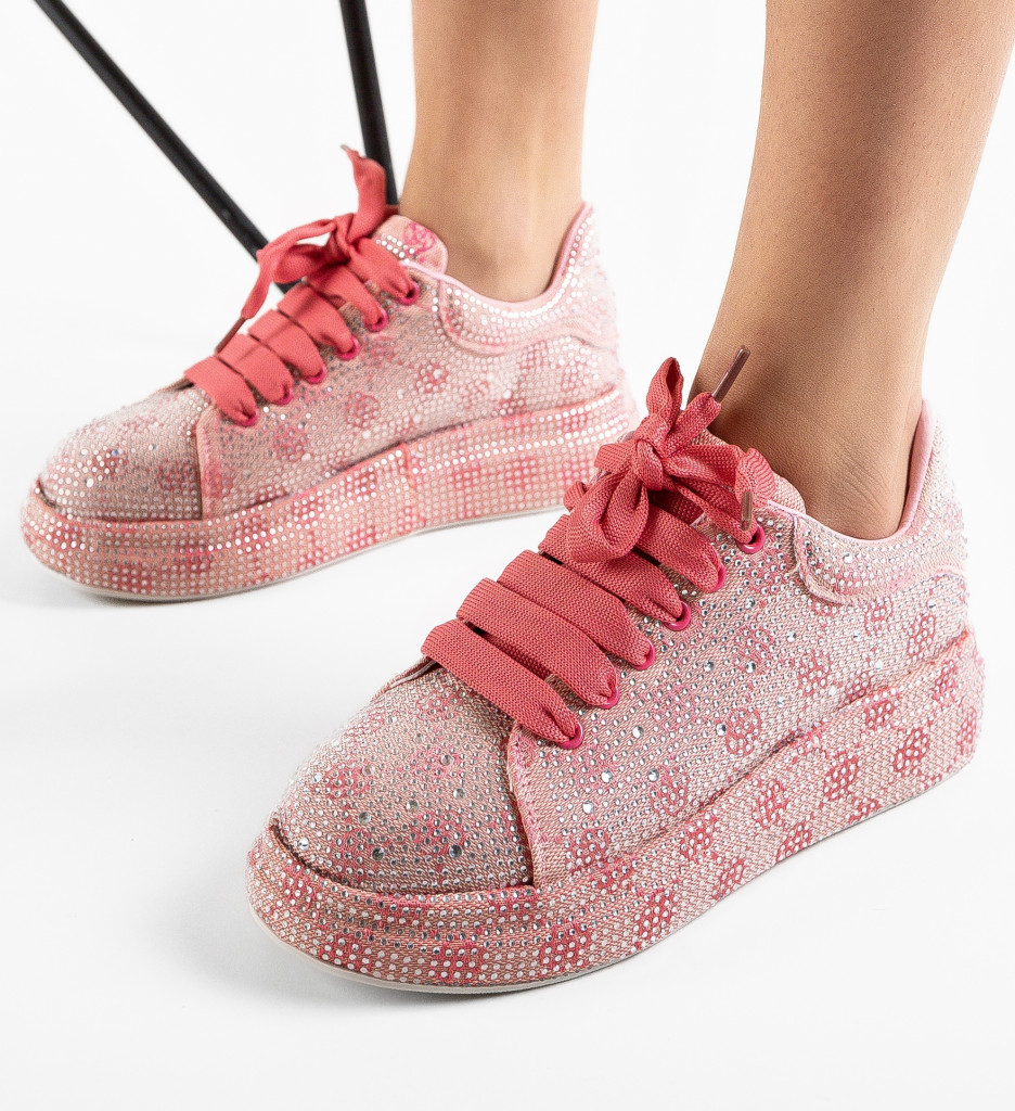 Sneakers Dama Behrooz Roz - Confort și Stil - imagine 4
