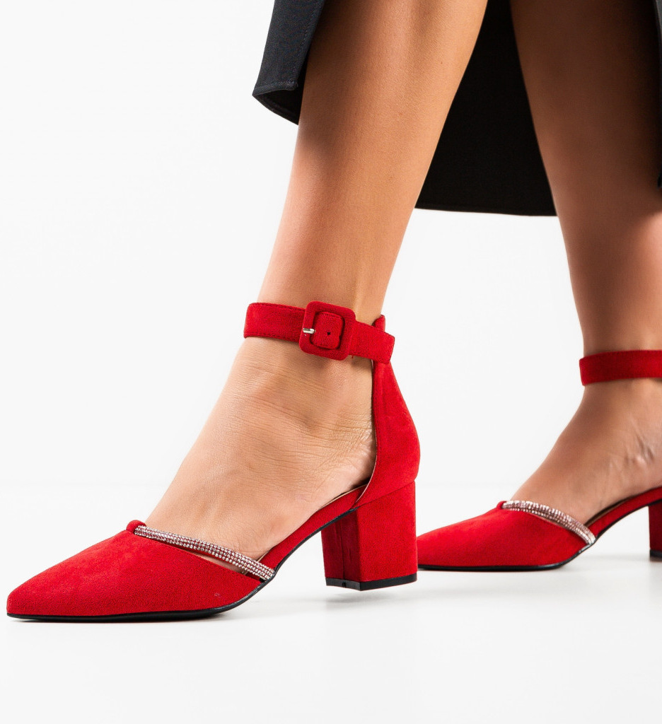 Pantofi Rosii Oficia - Eleganță la Birou - imagine 3