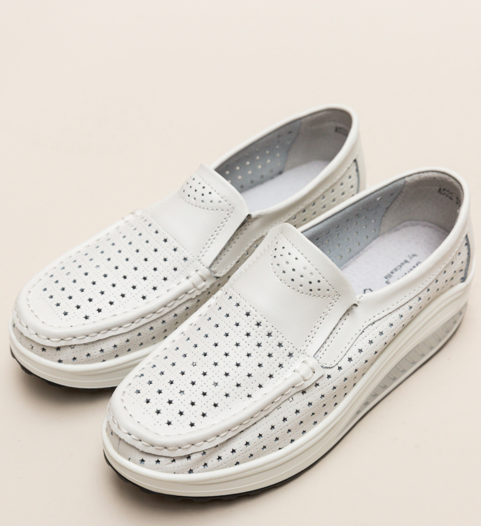 Pantofi Casual Bicaz Albi - Confort și Stil - imagine 4