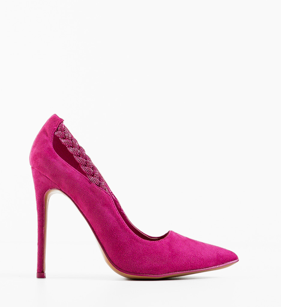 Pantofi cu Toc Dama Peeta Fuchsia | Stil Vibrant - imagine 5