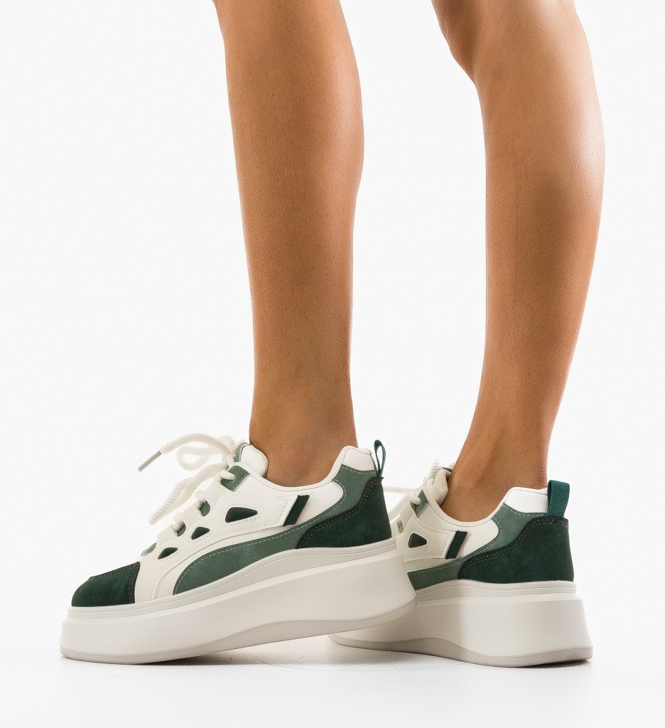Sneakers Toko Dama Verzi - Confort Sport - imagine 3