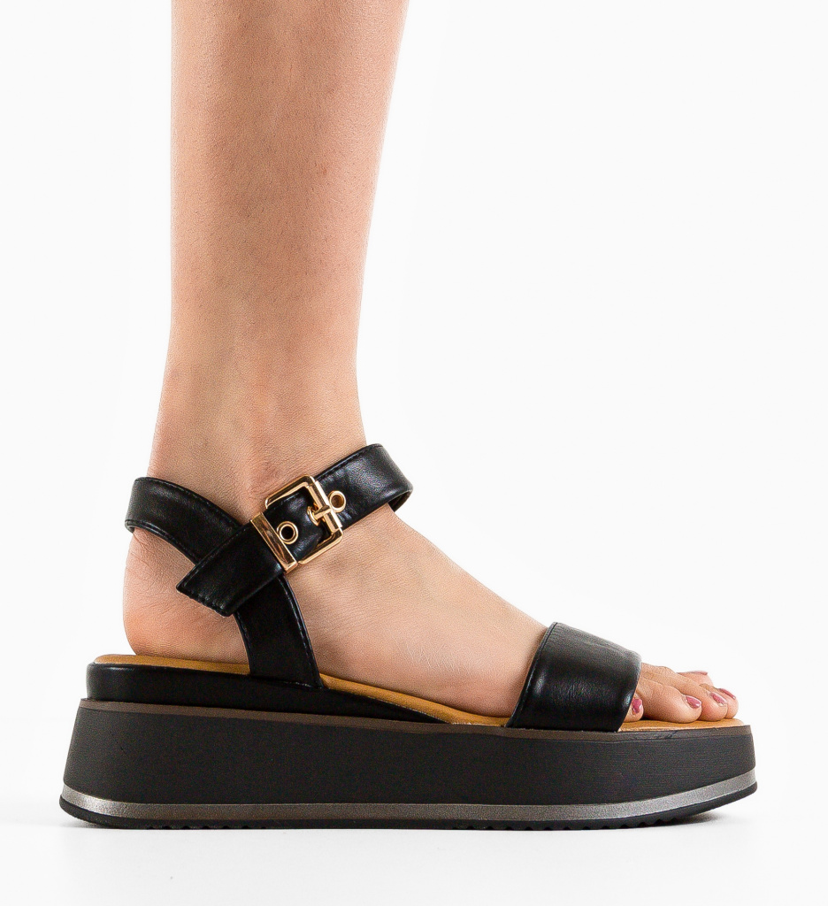 Platforme Cairoma Negre | Stil si Inaltime - imagine 3