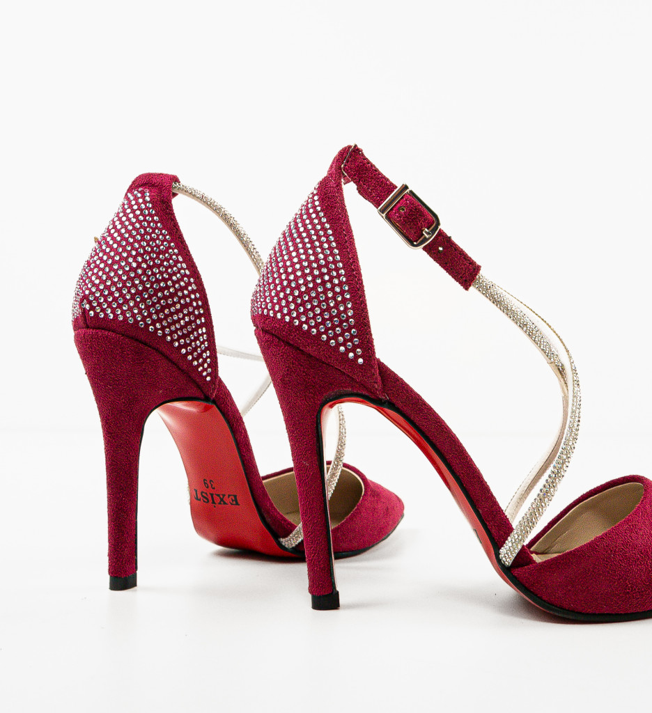 Pantofi cu Toc Roccala Fuchsia - Eleganță - imagine 7