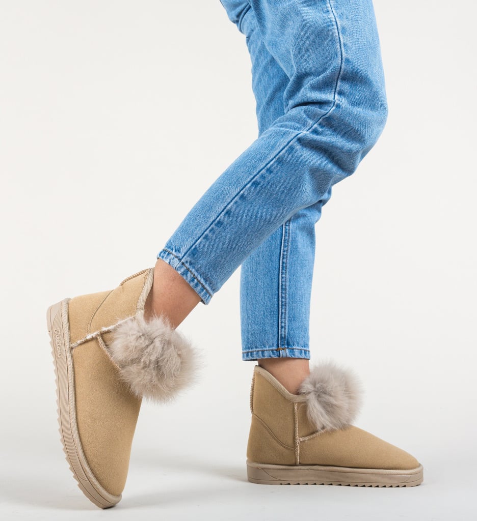 Cizme Tip Ug Rojas Bej | Confort și Stil - imagine 3