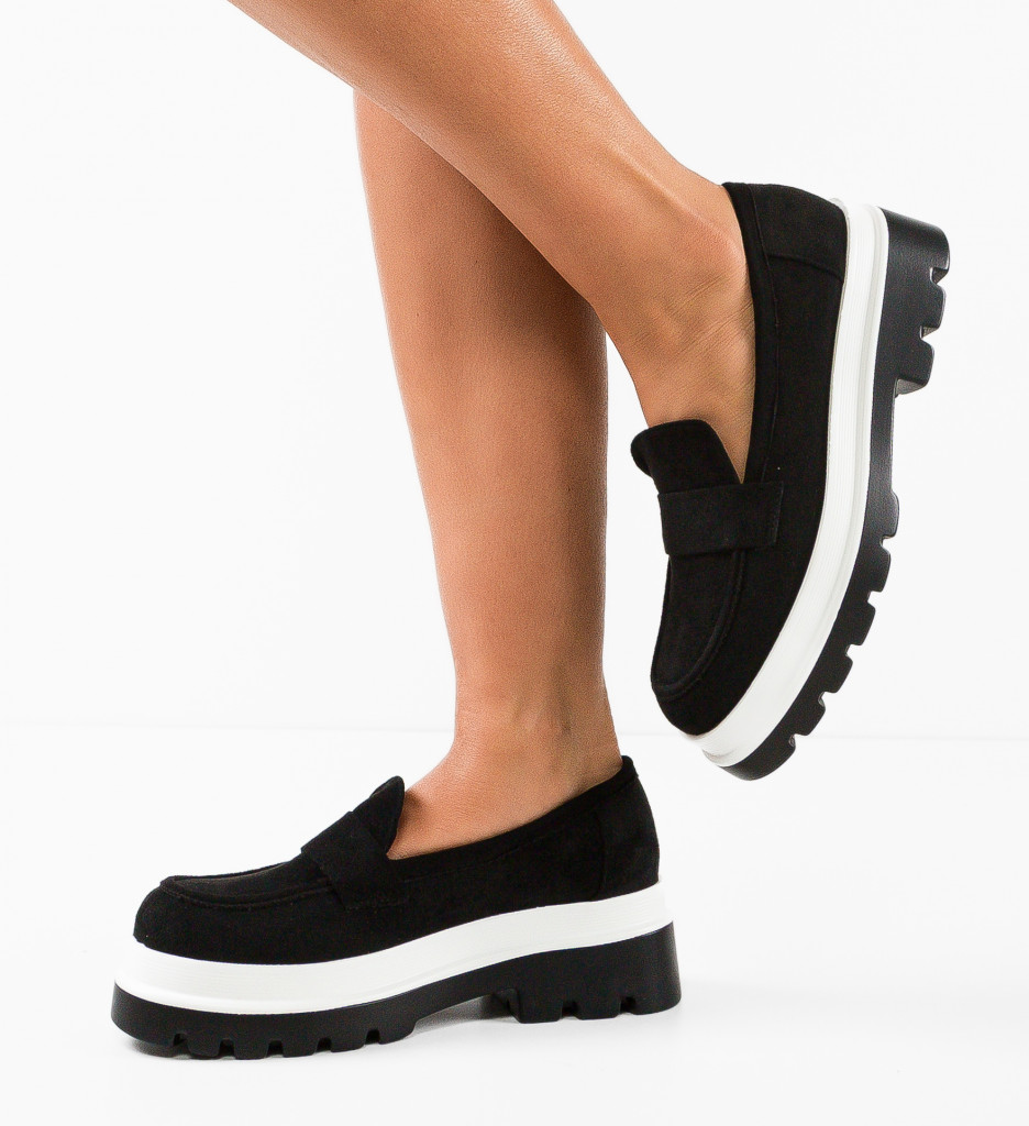 Pantofi Casual Dama Hilaria Negri - Confort și Stil - imagine 4