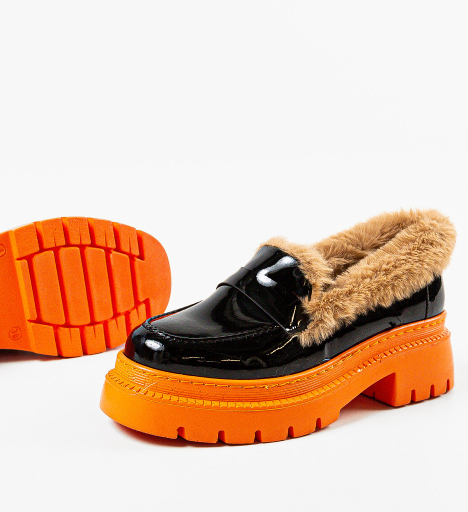 Pantofi Casual Dama Monday Negri - Confort Stilat - imagine 6