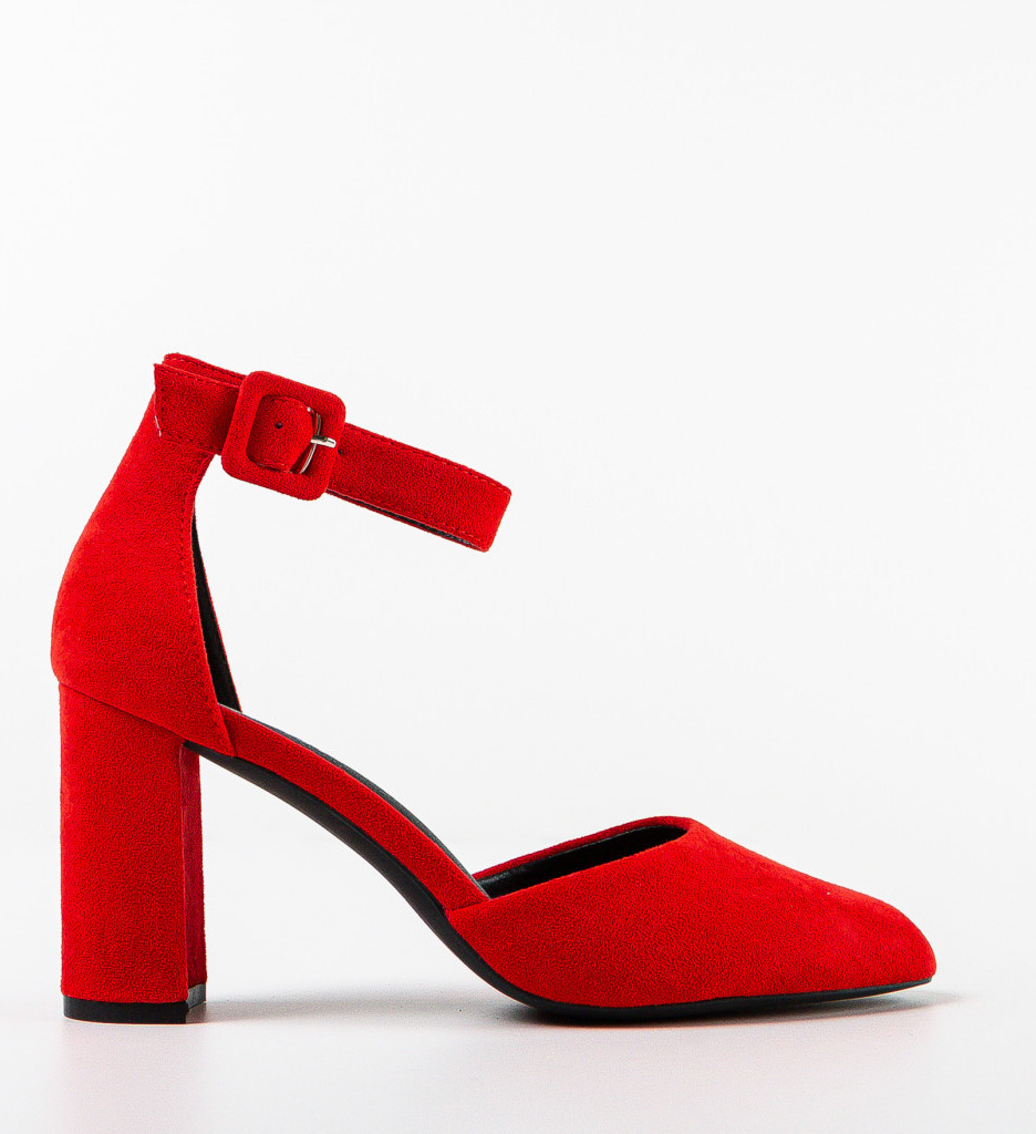 Pantofi dama Horn Rosii - Eleganță și Stil - imagine 4