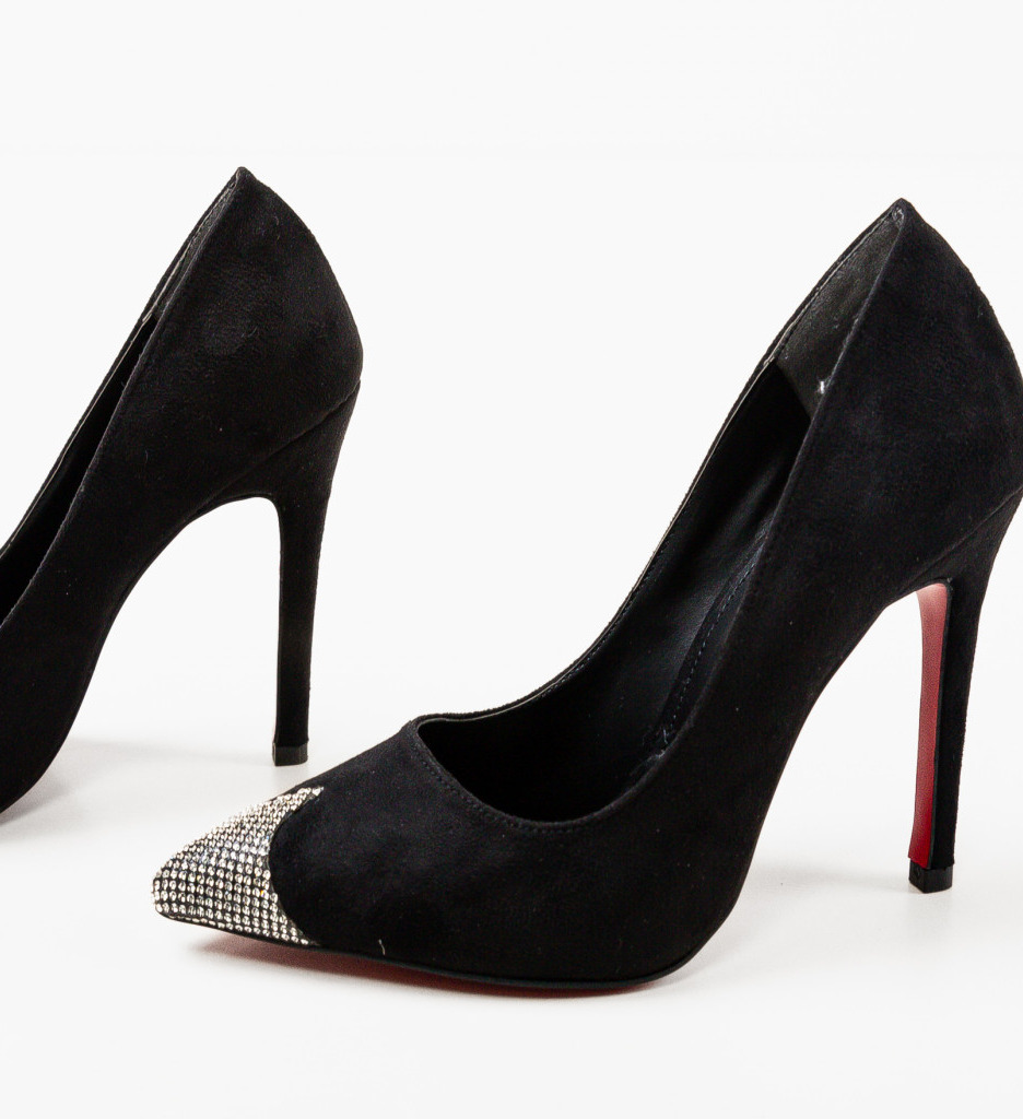 Pantofi cu Toc Laputc Negri | Eleganți și Confortabili - imagine 5