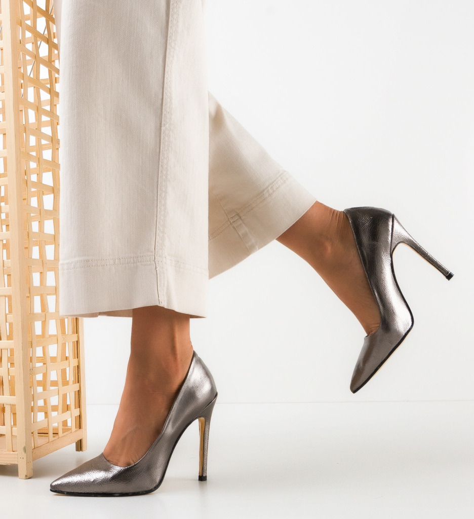 Pantofi Symy Gri - Eleganță și Stil - imagine 2