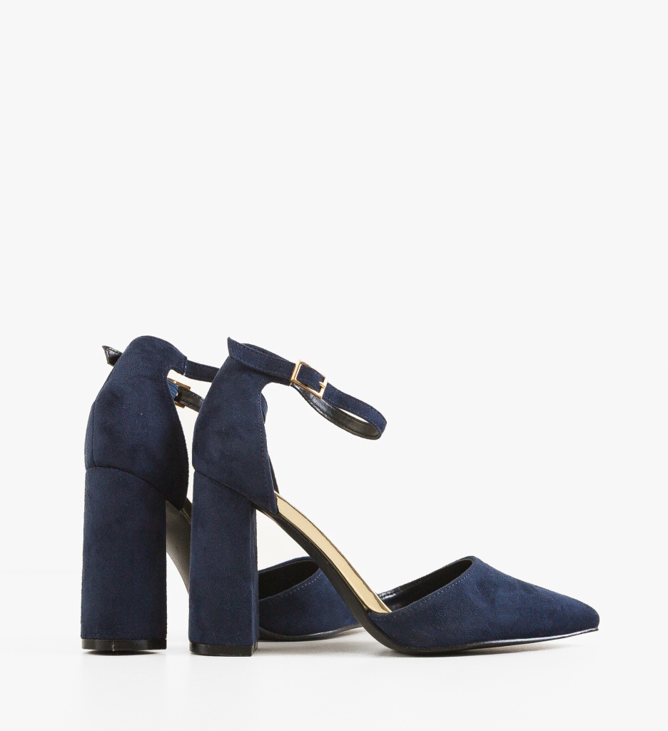 Pantofi cu Toc Melisa Bleumarin | Eleganță - imagine 4