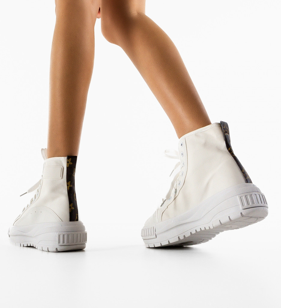 Sneakers Dama Chun Albi - Confort și Stil Urban - imagine 3