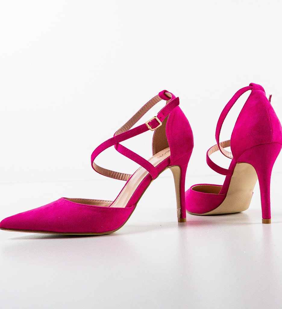 Pantofi Spatio Fuchsia | Toc Eleganță - imagine 8