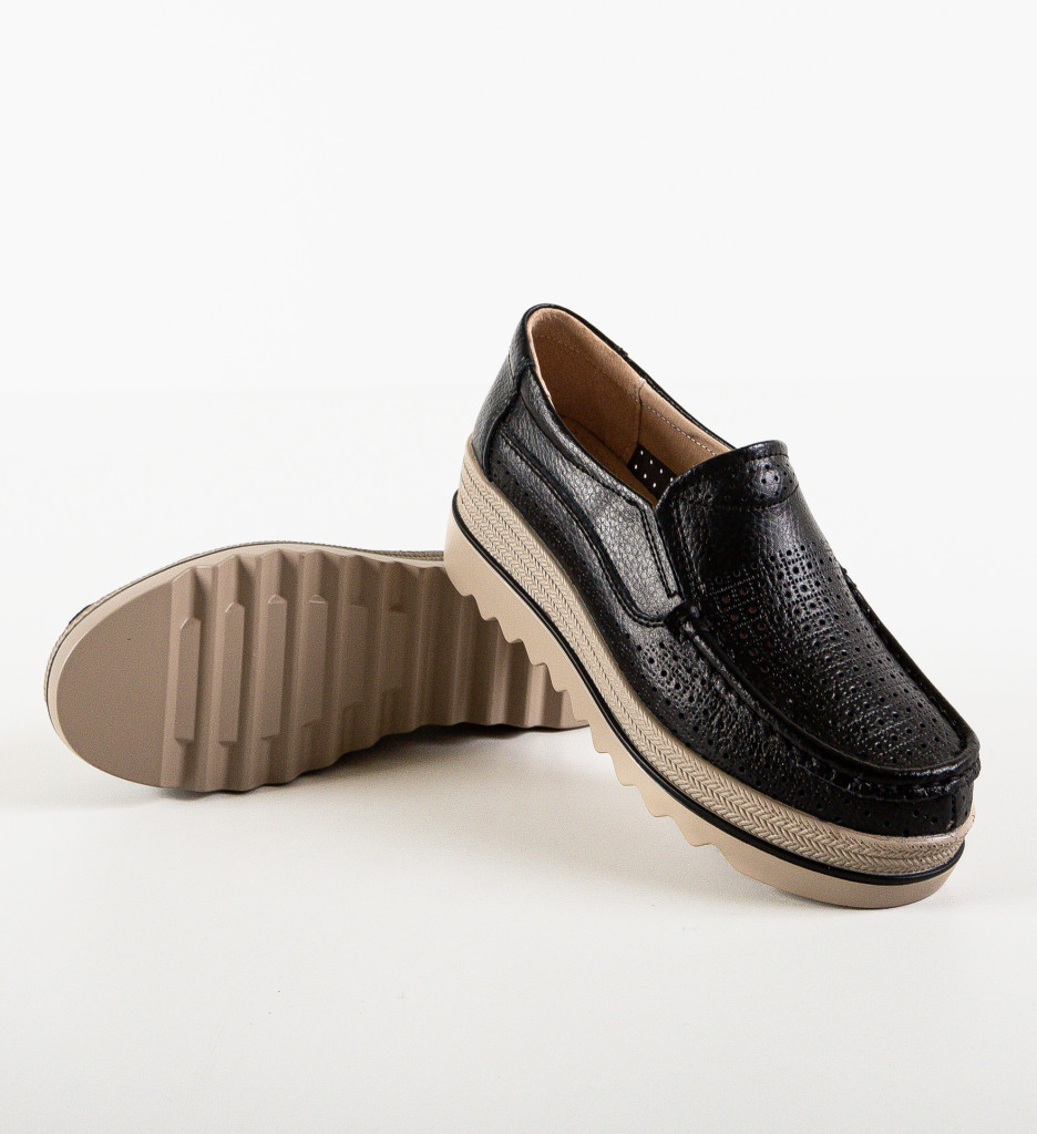 Pantofi Casual Krat Negri - Confort și Eleganță - imagine 8