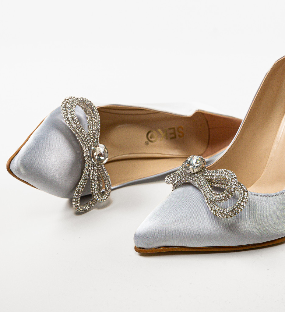 Pantofi cu Toc Sygyra Gri - Eleganță și Stil - imagine 5