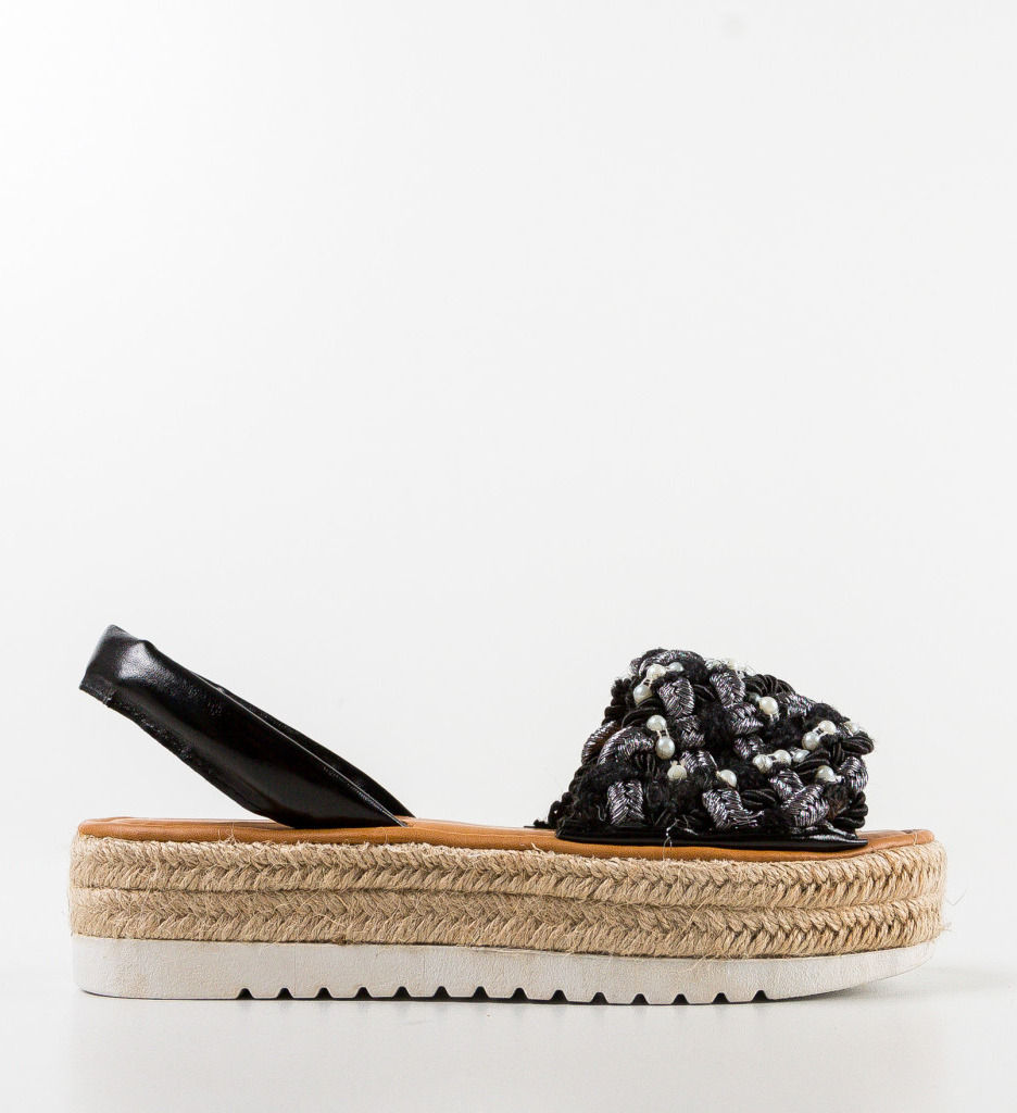 Sandale Dama Lash Negre | Eleganță și Confort - imagine 5