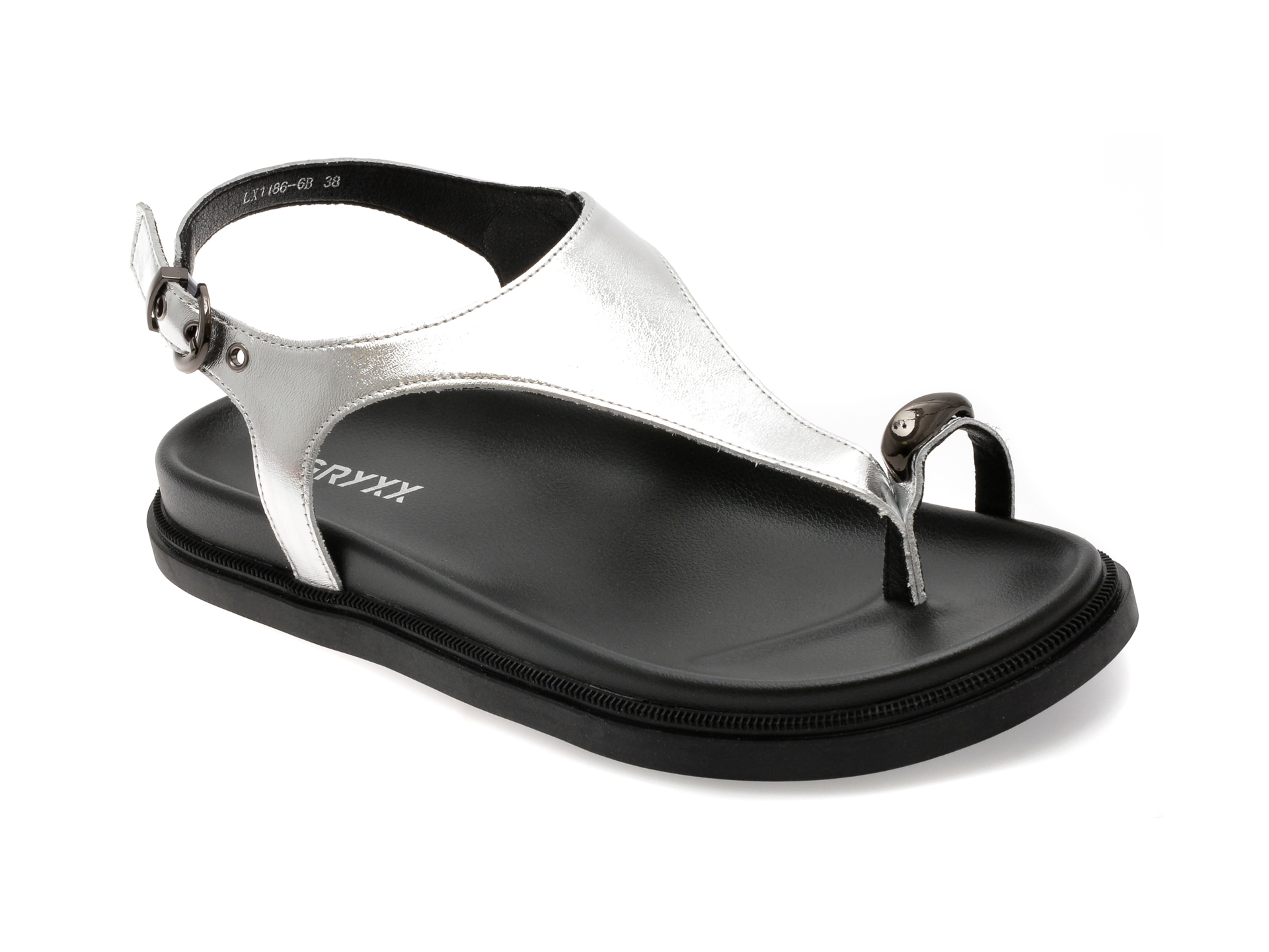 Sandale GRYXX Argintii Piele | Stil și Confort