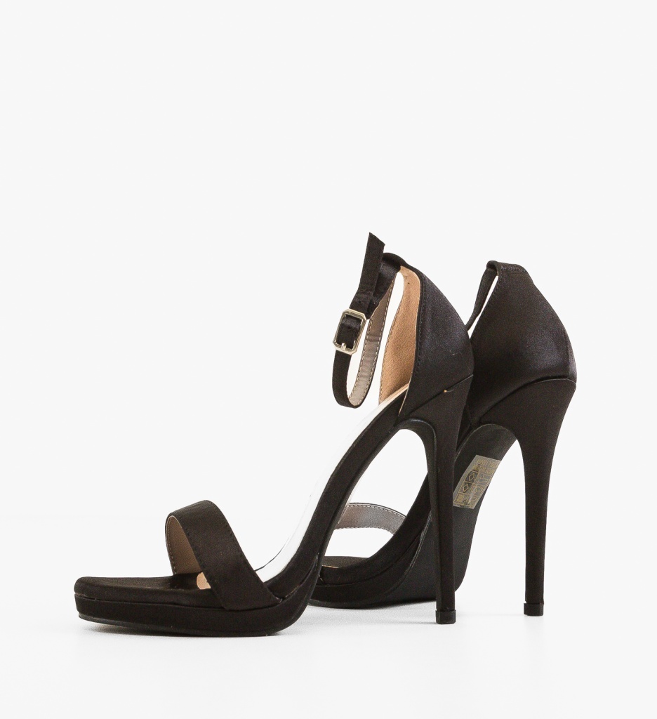 Sandale Cassie Negre cu Toc Elegante - imagine 5
