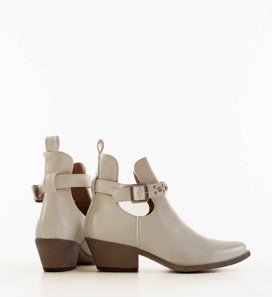 Botine Dama Gianna Albe - Eleganță și Confort - imagine 6