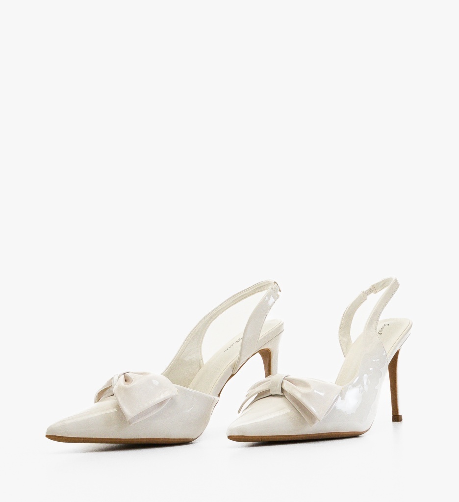 Pantofi Stiletto Ebysyna Albi - Eleganță și Stil - imagine 5
