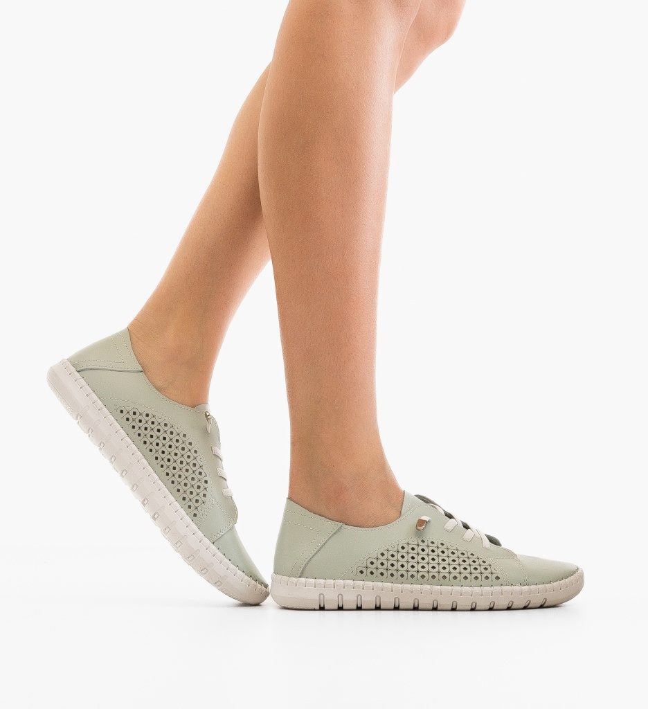 Pantofi Casual Verzi Rahima - Confort și Stil - imagine 2