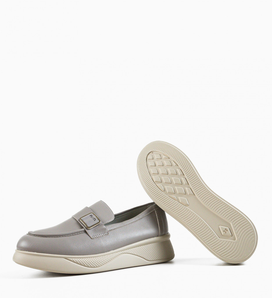 Pantofi Casual Dama Catlyn Gri | Confort si Stil - imagine 7