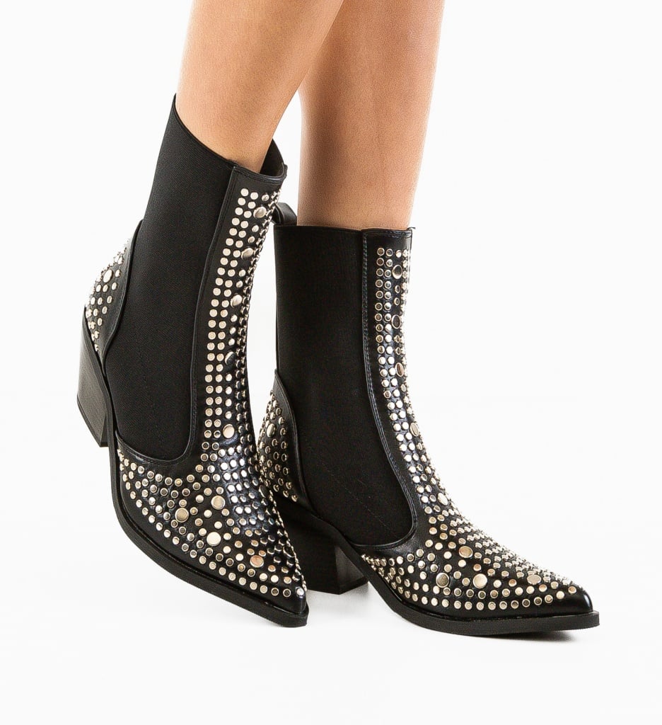 Botine Roth Negre - Eleganță și Confort - imagine 2