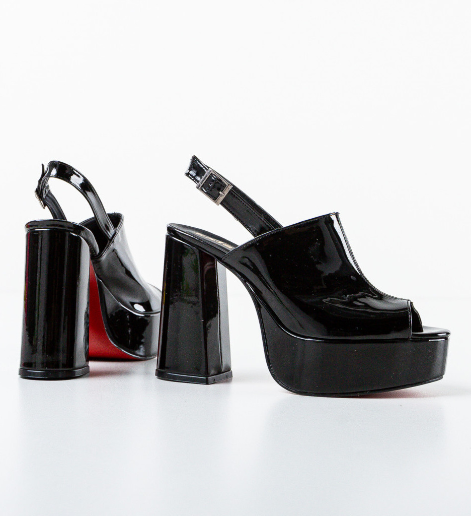 Sandale Niciera Negre | Eleganță și Stil - imagine 5