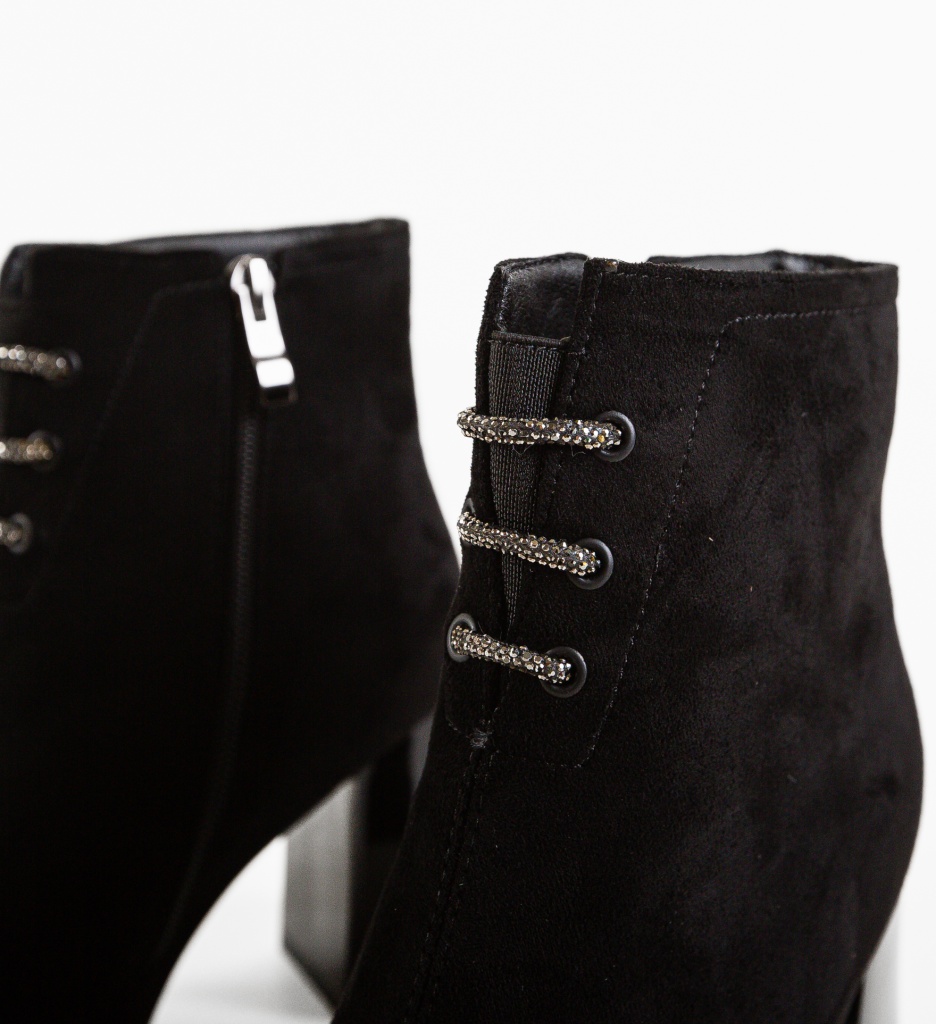 Botine Dama Bone Negre | Eleganță și Confort - imagine 7