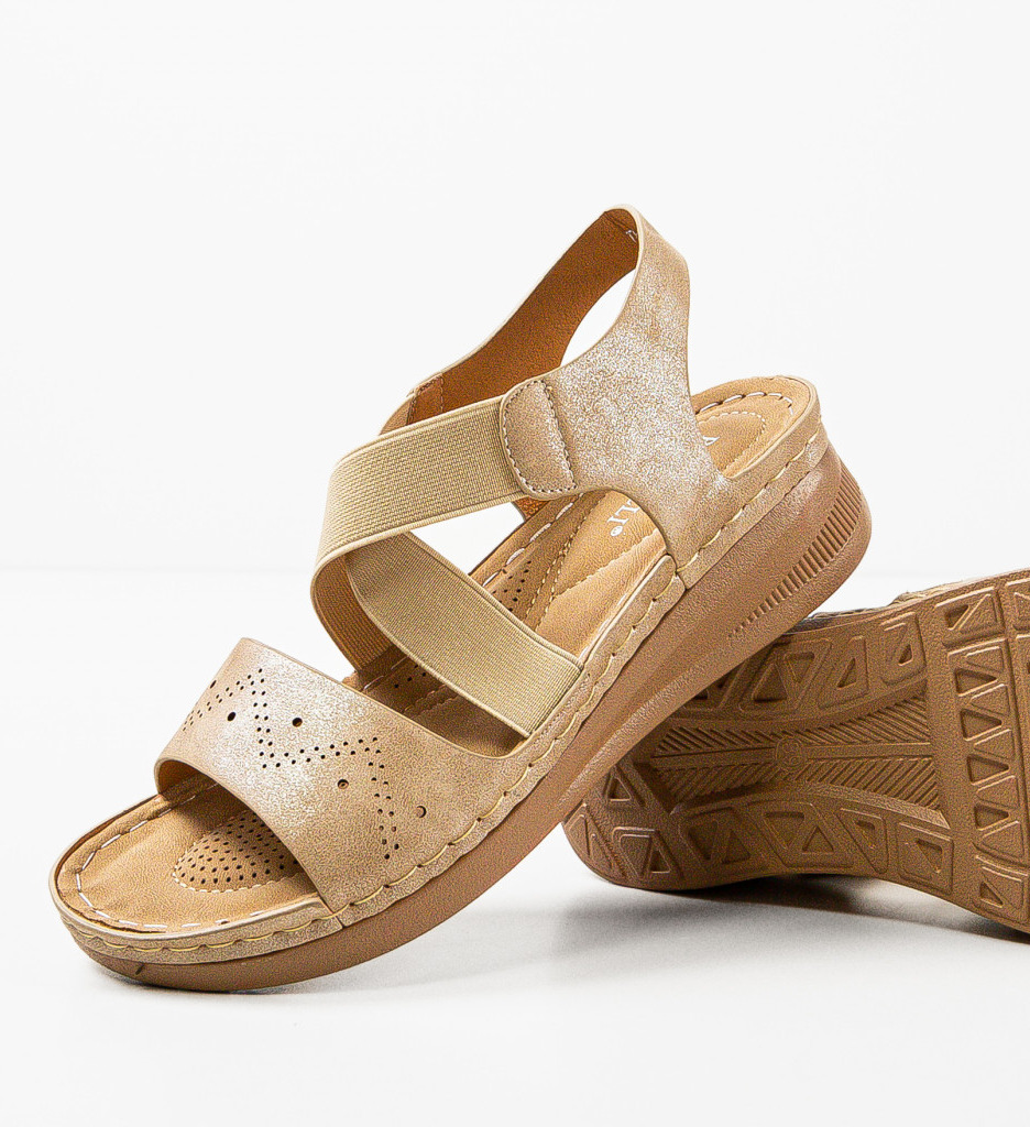 Sandale Dama Benton Khaki - Eleganță și Confort - imagine 7