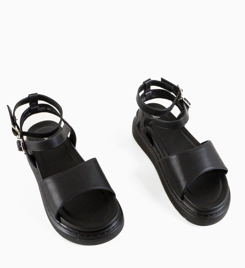 Sandale Dama Sliema Negre | Eleganță și Stil - imagine 6